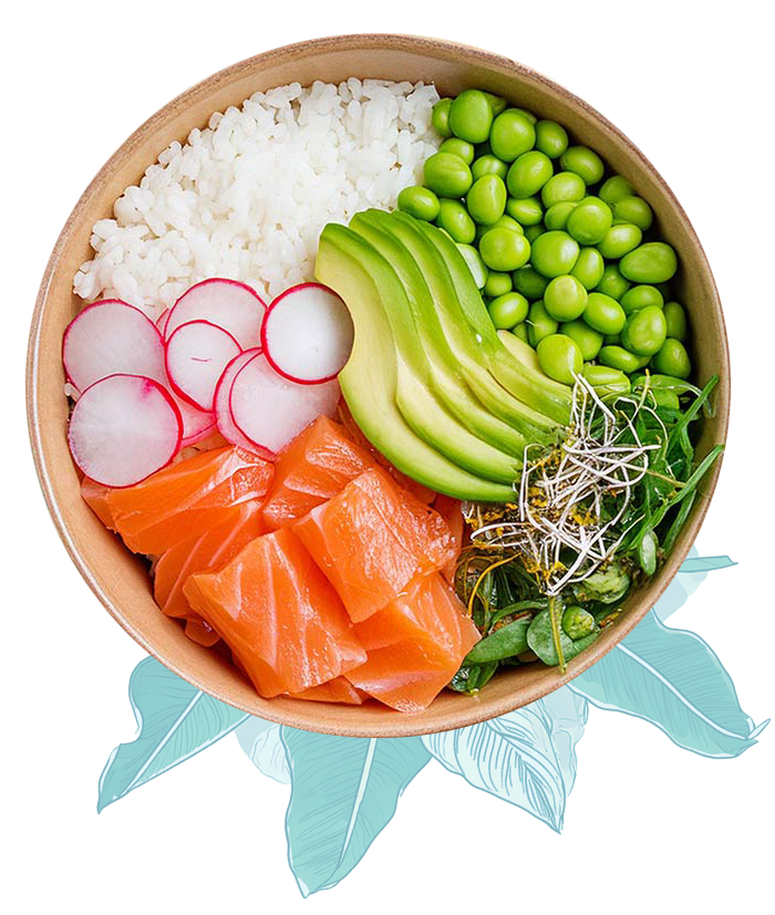 sushi en pokebowl